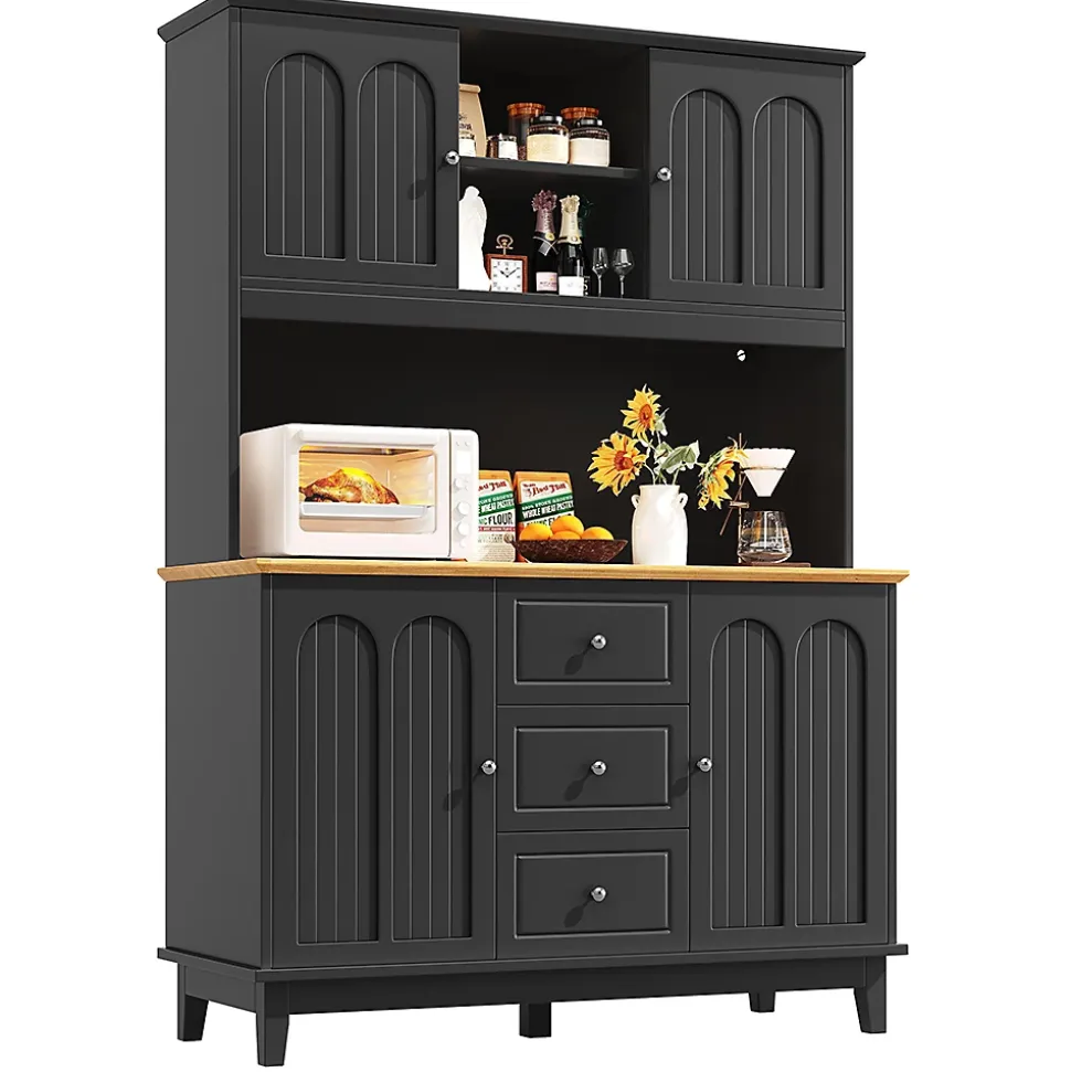 Meuble de salon haut de gamme avec éclairage LED, dimensions 120 x 40 x 180 cm, 4 portes, 3 tiroirs.