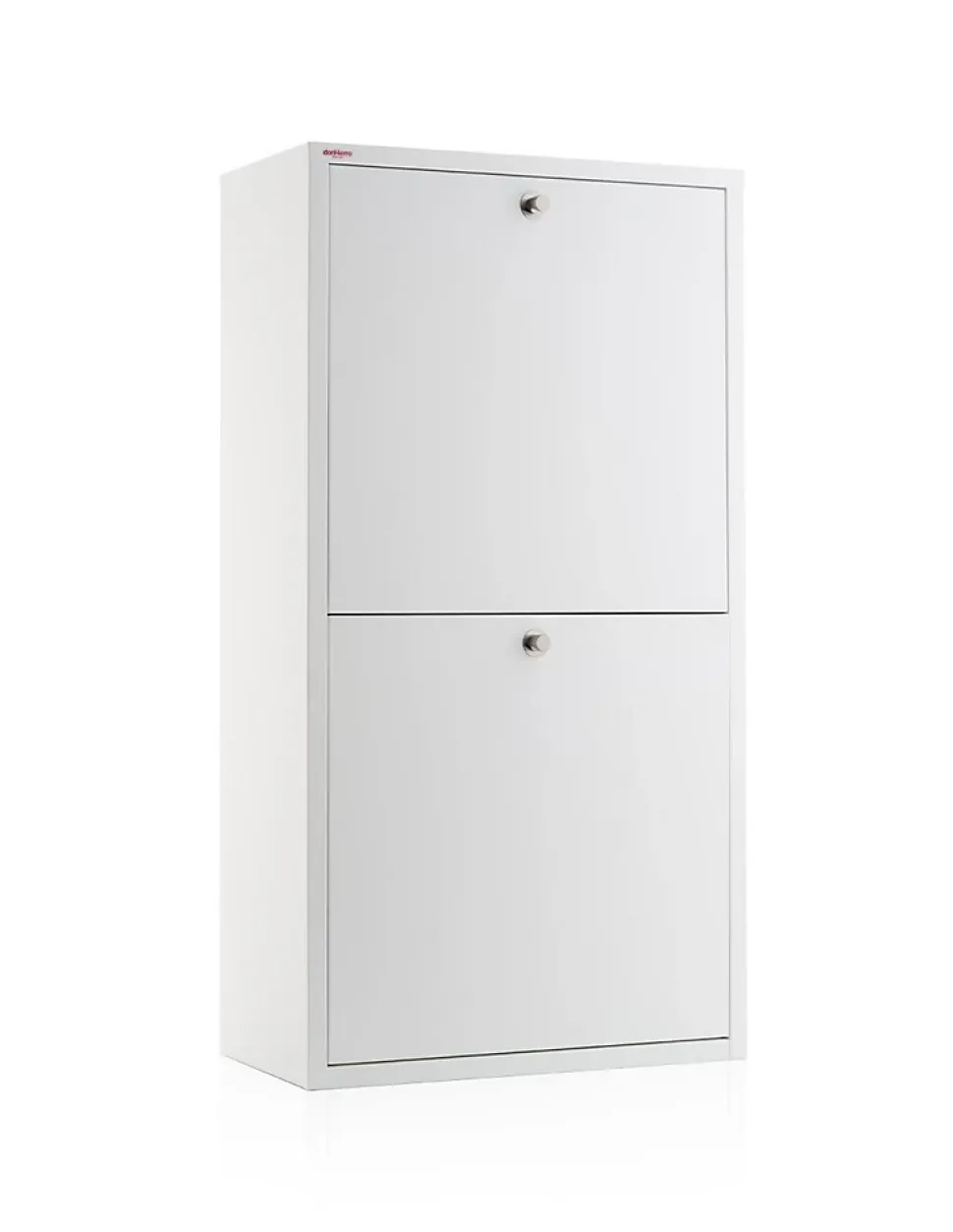 Meuble de tri EMI, 4 compartiments (80 L), blanc, design moderne et fonctionnel
