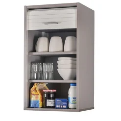 Meuble haut cuisine Beaux Meubles Pas Chers L40 H72 P35 blanc