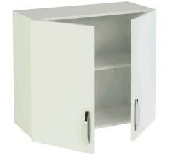 Meuble haut de cuisine 2 portes coloris blanc - Hauteur 70 x Longueur 80 x profondeur 35 cm