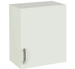 Meuble haut de cuisine 1 porte coloris blanc - Hauteur 70 x Longueur 60 x profondeur 35 cm