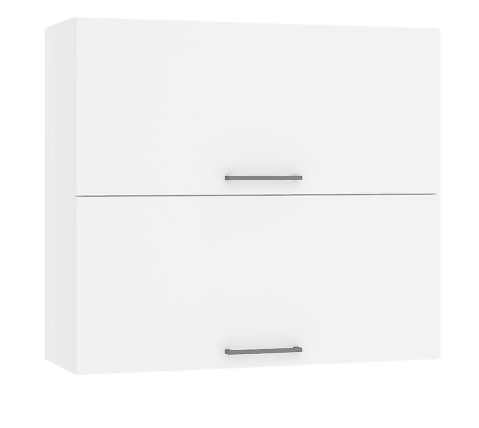 Meuble haut de cuisine avec 2 tiroirs coloris blanc- longueur 80 x profondeur 28 x hauteur 72 cm