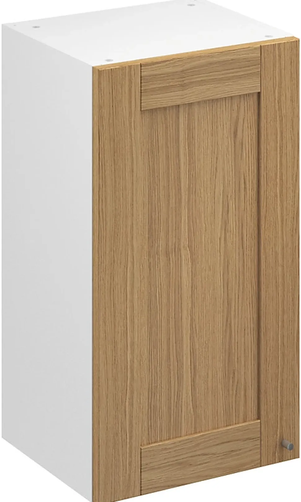 Meuble haut de cuisine avec 1 porte GoodHome Verbena chêne massif L. 30 x H. 72 cm