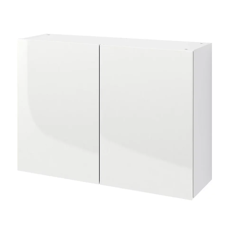 Meuble haut de cuisine avec 2 portes GoodHome Stevia blanc L. 100 x H. 72 cm