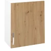 Meuble haut de cuisine avec 1 porte coloris Chêne Albar - Hauteur 70 x Longueur 60 x profondeur 35 cm