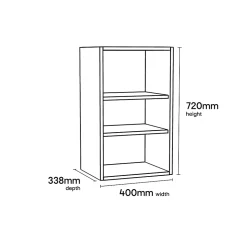 Meuble haut de cuisine avec 1 porte GoodHome Stevia blanc L. 40 x H. 72 cm
