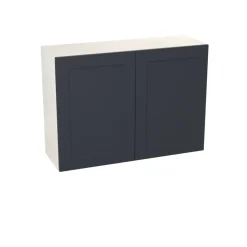 Meuble haut de cuisine avec 2 portes GoodHome Artemisia bleu L. 100 x H. 72 cm