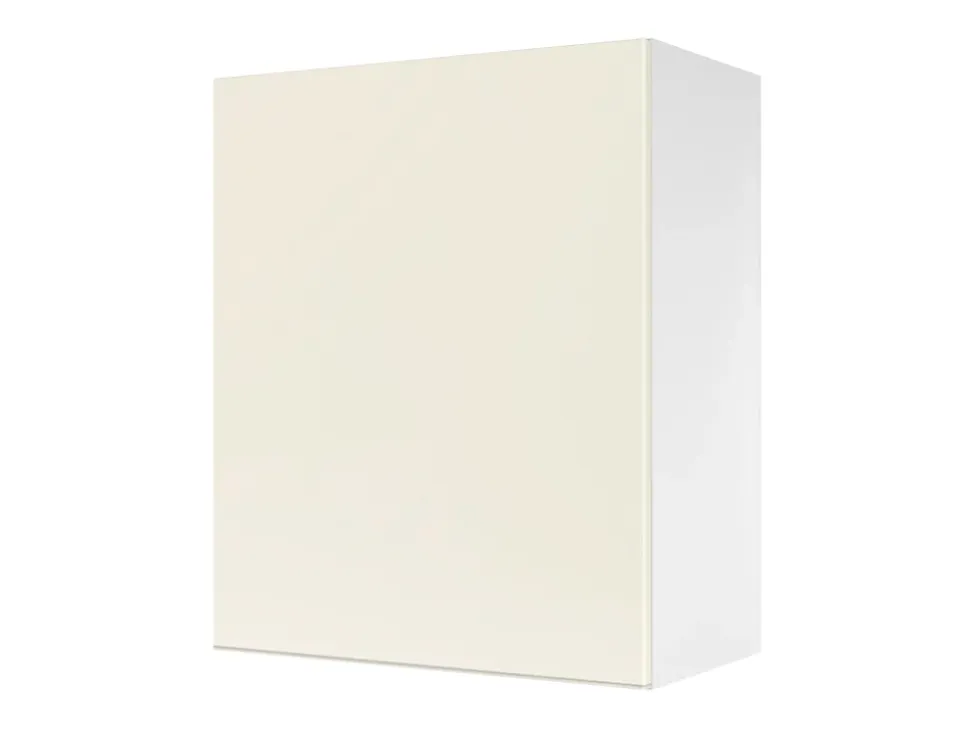 Meuble haut de cuisine avec 1 porte GoodHome Stevia crème brillant L. 60 x H. 72 cm