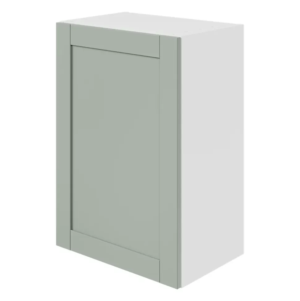 Meuble haut de cuisine avec 1 porte GoodHome Ash vert sauge L. 50 x H. 72 cm