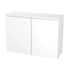 Meuble haut de cuisine avec 2 portes GoodHome Garcinia blanc brillant L. 100 x H. 72 cm