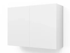 Meuble haut de cuisine avec 2 portes GoodHome Stevia blanc mat l.100 x H.72 cm