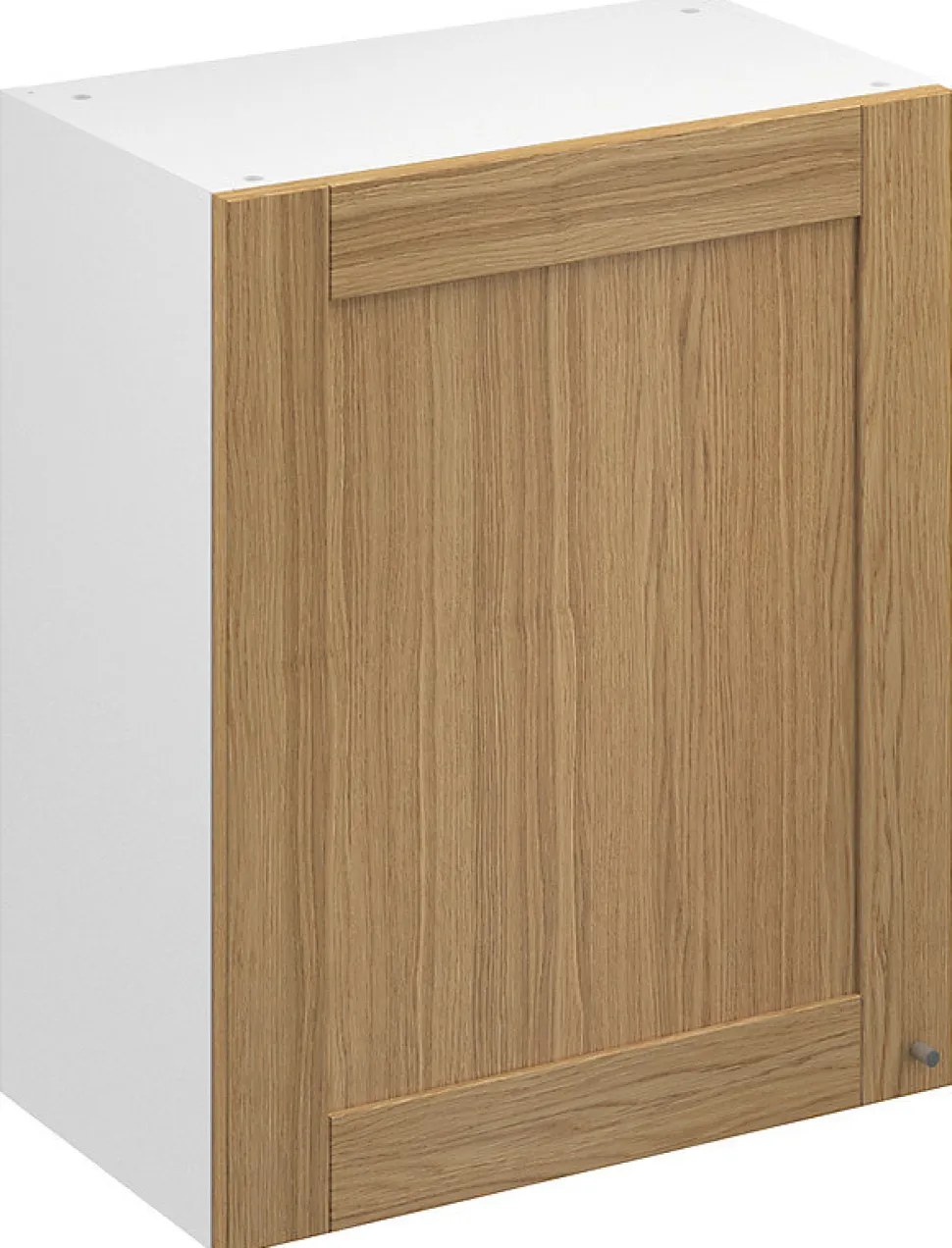 Meuble haut de cuisine avec 1 porte GoodHome Verbena chêne massif L. 50 x H. 72 cm