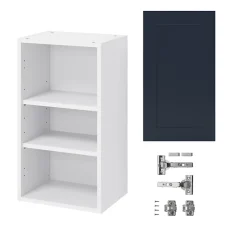 Meuble haut de cuisine avec 1 porte GoodHome Artemisia bleu L. 40 x H. 72 cm