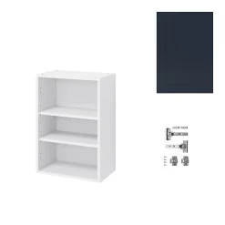 Meuble haut de cuisine avec 1 porte GoodHome Artemisia bleu L. 50 x H. 72 cm