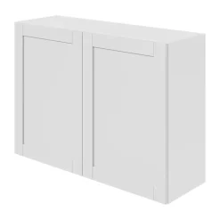 Meuble haut de cuisine avec 2 portes GoodHome Ash gris mat L. 100 x H. 72 cm