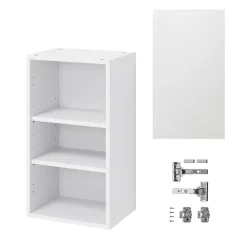 Meuble haut de cuisine avec 1 porte GoodHome Garcinia blanc brillant L. 40 x H. 72 cm