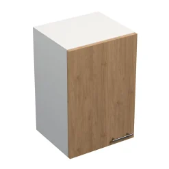 Meuble haut de cuisine Primalight 1 porte L. 40 cm chêne