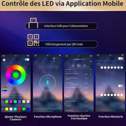 Meuble haut de salon et vitrine de cuisine, 115 x 40 x 180 cm, noir, éclairage LED, 4 portes, 5 tiroirs