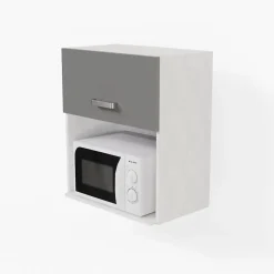 Meuble micro-ondes - 60 cm - Caisson coloris Lino