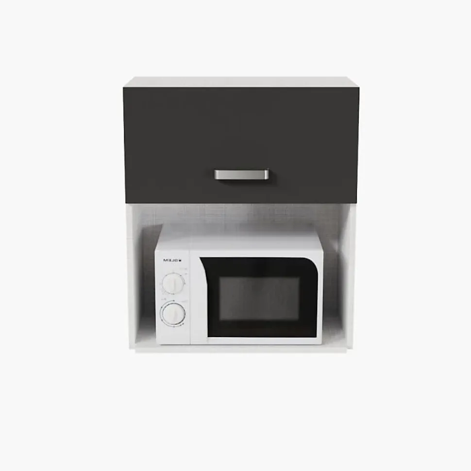 Meuble micro-ondes - 60 cm - Caisson coloris Lino