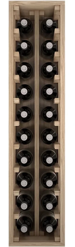 Meuble Range Bouteille de vin Série Godello en Chêne massif 20 bouteilles