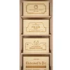 Meuble Range Bouteille de vin Série Godello en Chêne massif 4 caisses de bois
