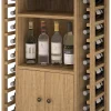 Meuble Range Bouteille de vin Série Godello en Pin Clair 20 bouteilles + liqueurs + 9 verres