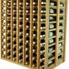 Meuble Range Bouteille de vin Série Godello en Chêne massif 140 bouteilles double profondeur