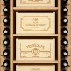 Meuble Range Bouteille de vin double Série Godello en Pin Clair 40 bouteilles avec 8 caisses de bois