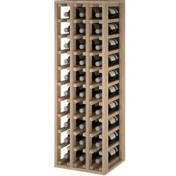 Meuble Range Bouteille de vin Série Godello en Pin Clair 30 bouteilles