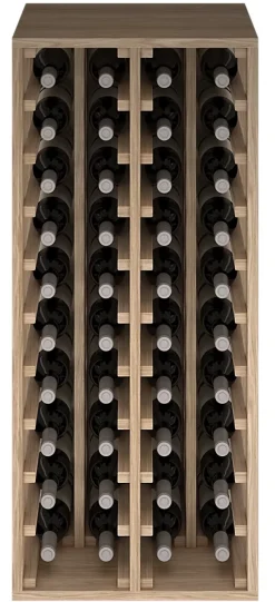 Meuble Range Bouteille de vin Série Godello en Chêne massif 40 bouteilles
