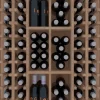 Meuble Range Bouteille de vin Série Godello en Pin Clair 76 bouteilles colonnes et cubicules