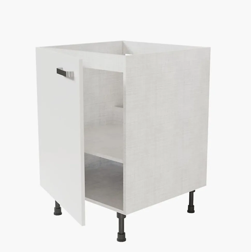 Meuble sous évier - 60 cm - Caisson coloris Lino