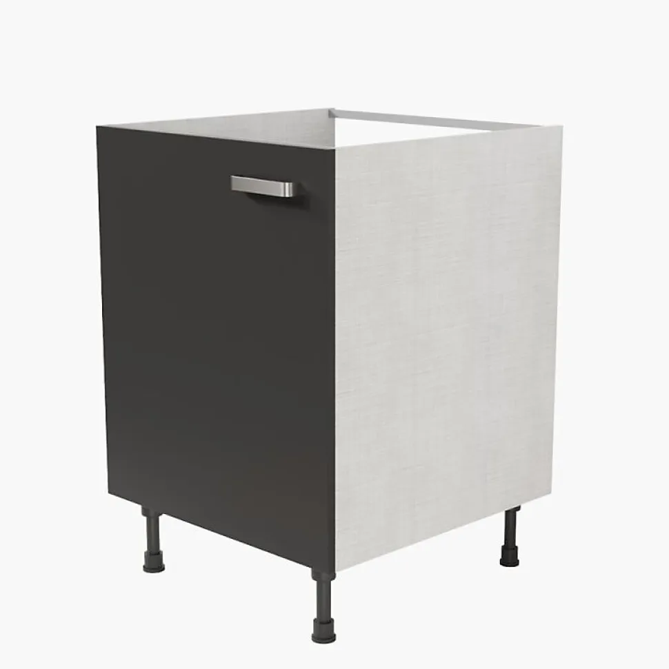 Meuble sous évier - 60 cm - Caisson coloris Lino