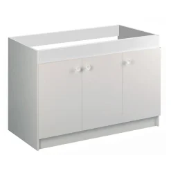 Meuble sous évier LIBERTY en 2 ou 3 portes - Dimensions : 100 x 60 en 2 portes