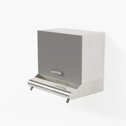 Meuble sur hotte - 60 cm - Caisson coloris Lino