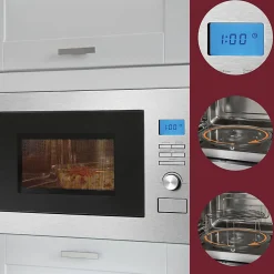 Micro ondes encastrable avec grill Inox Bomann MWG3001HEB
