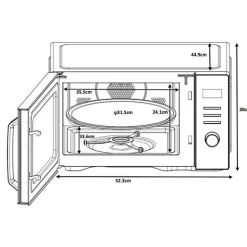 Micro-ondes - CONTINENTAL EDISON - CEMO29BC - 29 l - Combiné - Noir