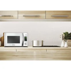 Micro-ondes Candy Timeless CMXW20DW 700W 20L Digital Blanc - Fonction Décongélation - 5 Niveaux de Puissance - 10 Menus Auto