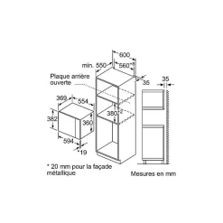 Micro-ondes encastrable avec grill hlagd53g0 de neff Neff HLAGD53G0 n50