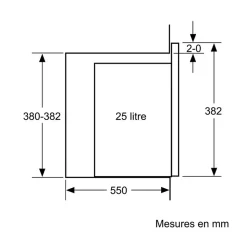 Micro-ondes encastrable avec grill hlagd53g0 de neff Neff HLAGD53G0 n50