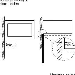Micro-ondes encastrable - BOSCH Série 6 - BFL554MS0 - Noir / Inox - 59,4 x 38,8 x 38,3 cm
