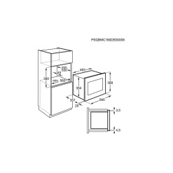 Micro-ondes encastrable 25l 900w noir Electrolux LMS4253TMK