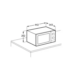 Micro-ondes grill 21 L - Noir - Electrolux