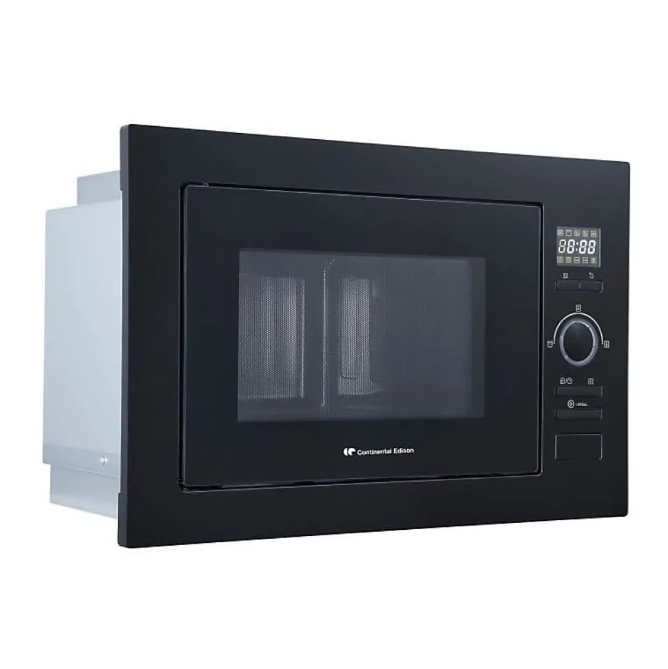 Micro-ondes grill encastrable CONTINENTAL EDISON CEMO25GEB2 Noir L59,5 x H38,8 x P40 cm 25L