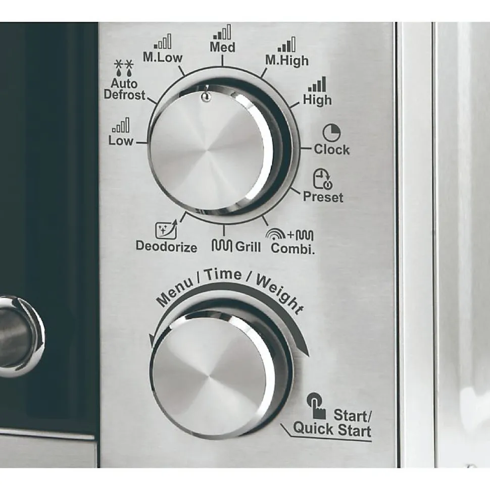 Micro-ondes 20L avec gril 700W Argenté Royalty Line RLMWO3805