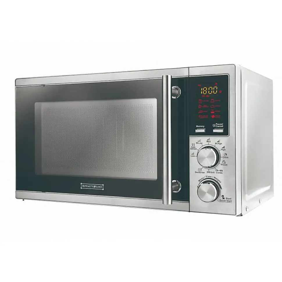 Micro-ondes 20L avec gril 700W Argenté Royalty Line RLMWO3805