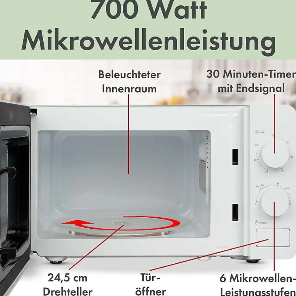Micro-ondes 20L 1150W Clatronic MW791-blanc