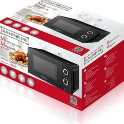Micro-ondes 20L 700W Noir Royalty Line RLMWO3818-BLK