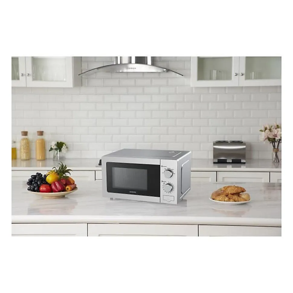 Micro-ondes monfonction OCEANIC MO20S Silver L45x H24 x P32,1 cm 20L